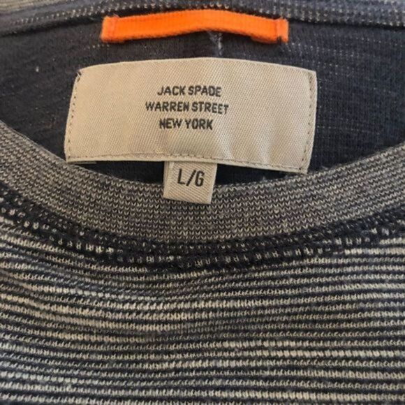 Jack Spade Men's Benning Stripe Thermal Henley Shirt - Picture 5 of 5